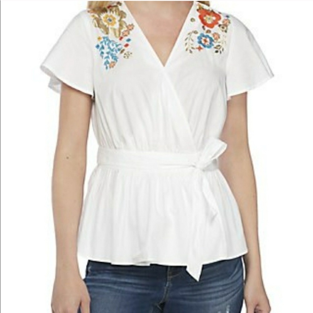 Crown & ivy gateway to Bali blouse SZ XXL NWT